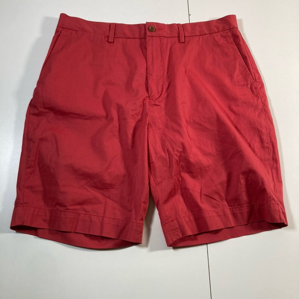 Polo Ralph Lauren Shorts 35 9"‎ Salmon Red Stretch Classic Fit Chino (Tag 34)